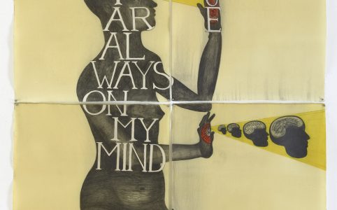 You are always on my Mind Drawing / Wachs, 2015, 4 pieces, each 106 x 78 cm