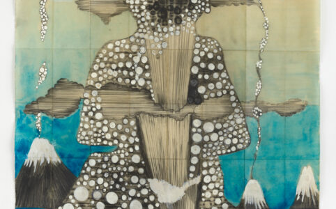 Sandra Vásquez de la Horra, Erupciones (Eruptions), 2019. Graphite pencil, watercolor, gouache (opaque watercolor), and wax on paper; 27¾ × 19 in. © and courtesy of the artist. Photo © Eric Tschernow.