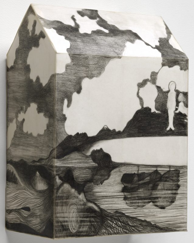 Trinidad Pencil and wax on cut-and-folded paper. 2015, 37,8 × 25,7 × 15,2 cm